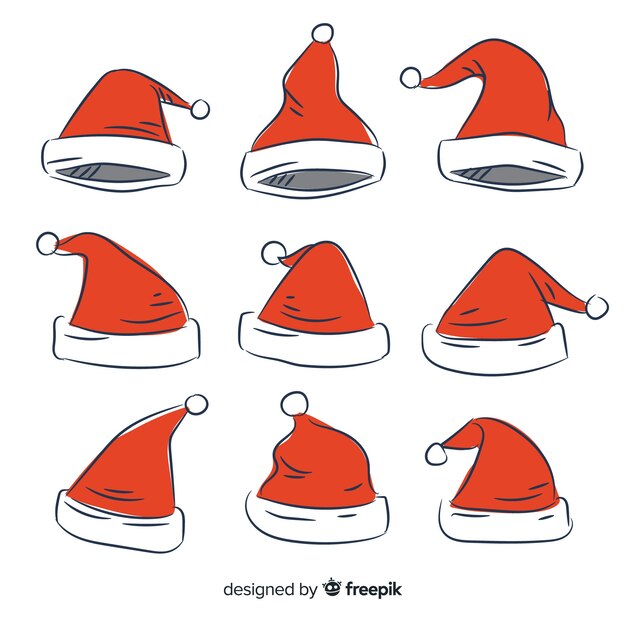 Set de gorros navideños
