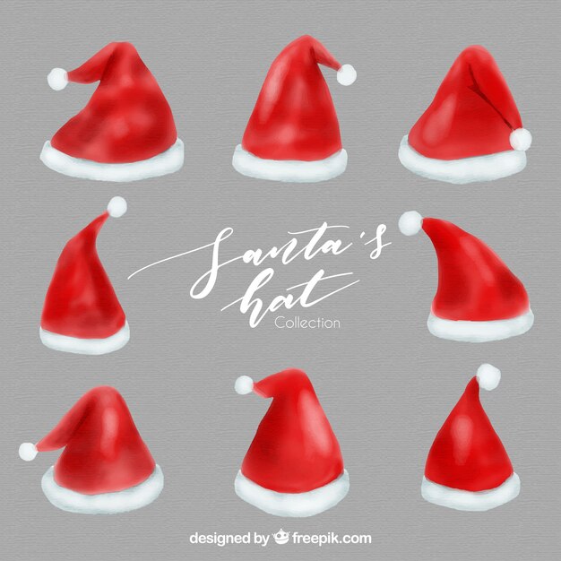 Set de gorros de santa claus 