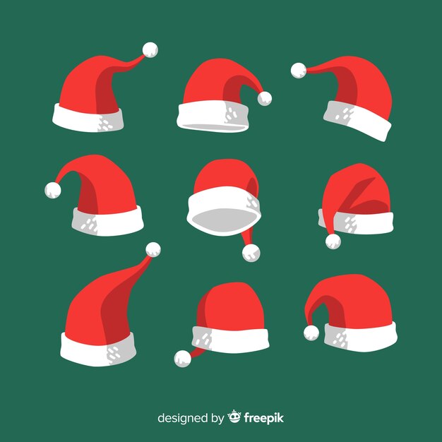 Set de gorros de santa claus