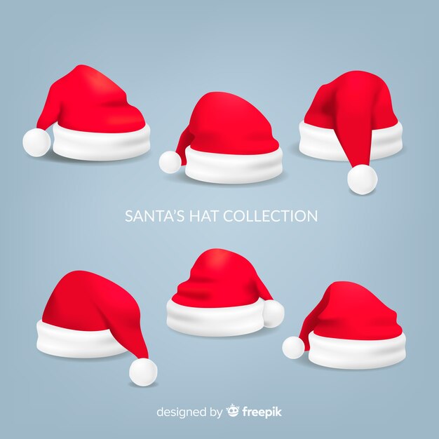 Set de gorros de santa claus