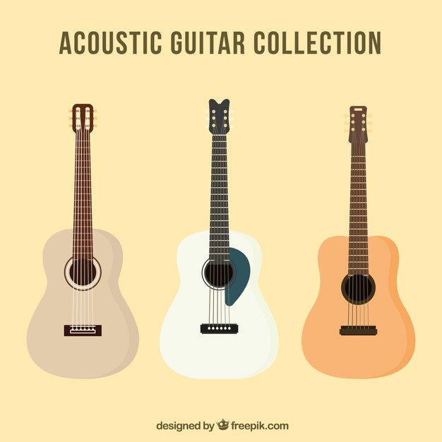 Set de guitarras acústicas decorativas