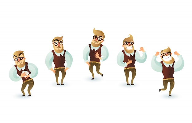 Set de hombre semana de oficina
