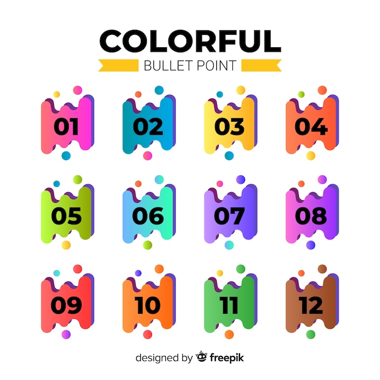 Vector gratuito set de iconos abstractos y coloridos