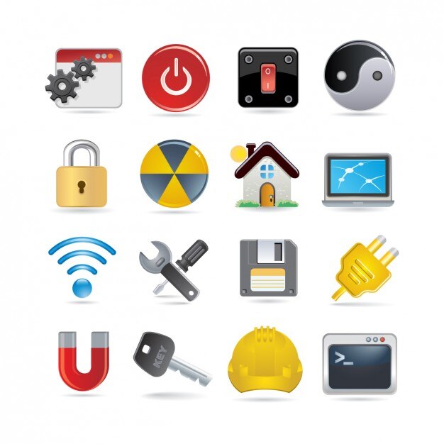 Set de iconos de ajustes