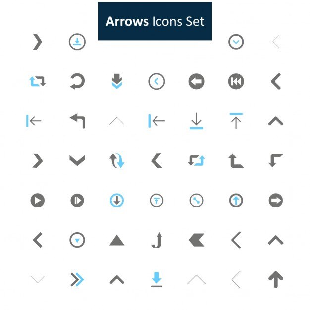 Set de iconos de flechas
