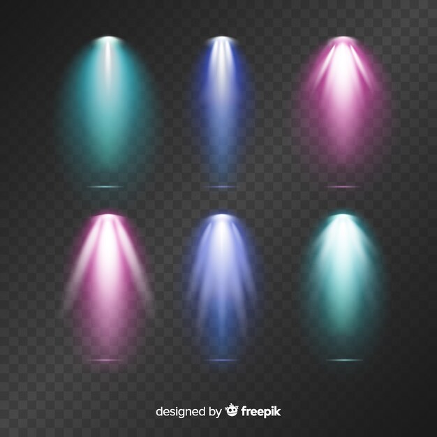 Set de iluminación de escena