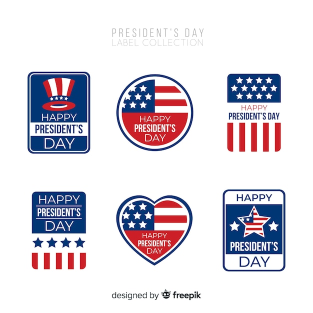 Set de insignias del día del presidente