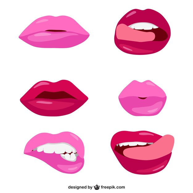 Set de labios realistas 