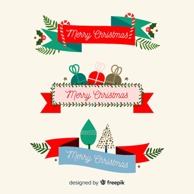 Set de lazos navideños