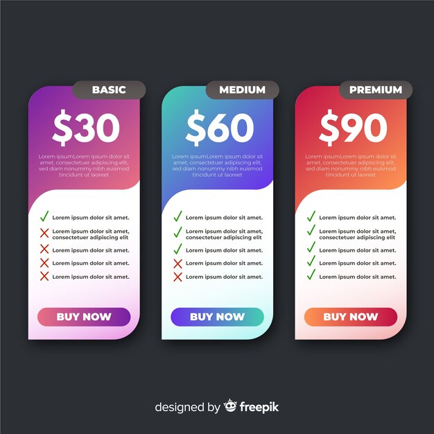 Set de lista de precios