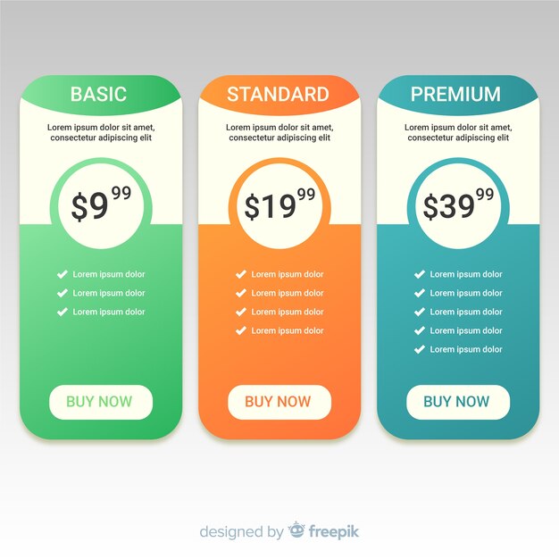 Set de lista de precios