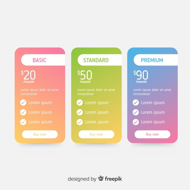 Set de lista de precios