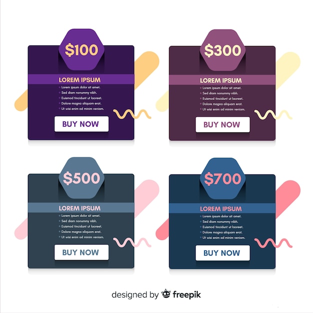 Set de lista de precios