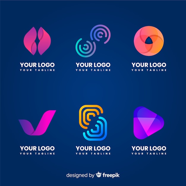 Vector gratuito set de logotipos