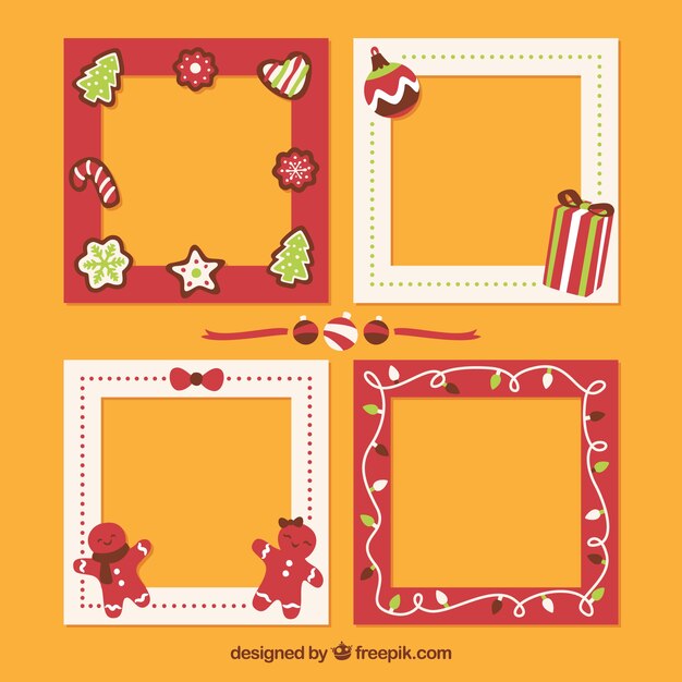 Set de marcos navideños decorativos 