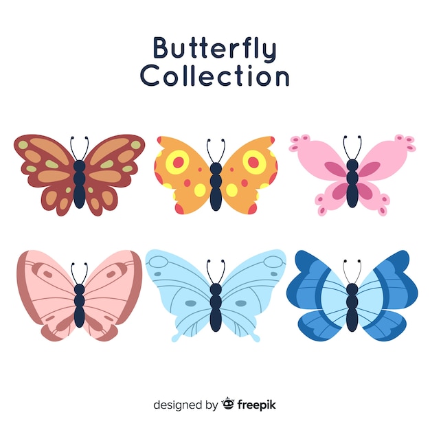 Set de mariposas
