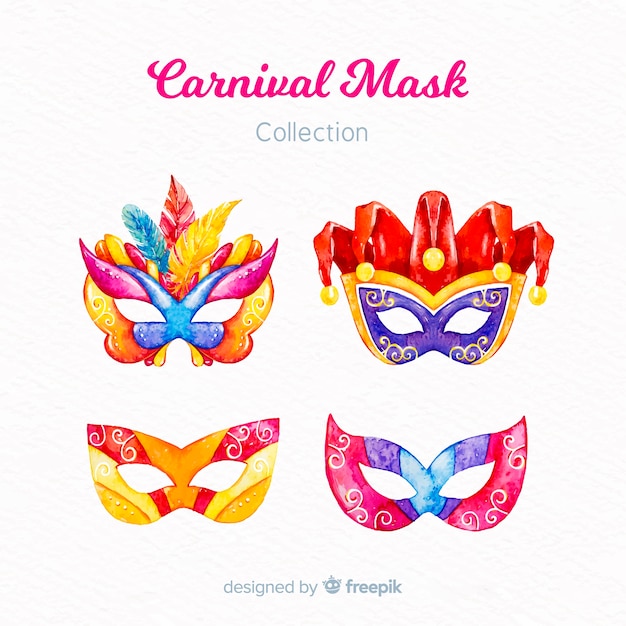 Set de máscaras de carnaval