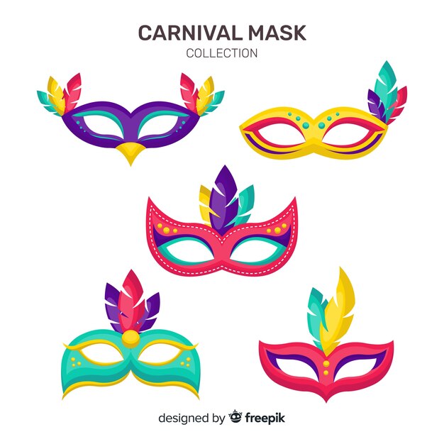 Set de máscaras de carnaval