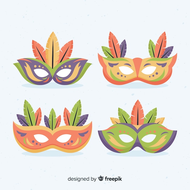 Set de máscaras de carnaval