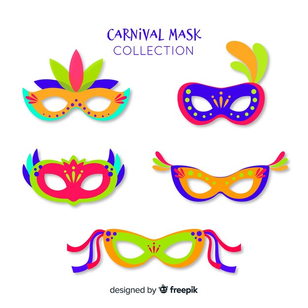 Set de máscaras de carnaval