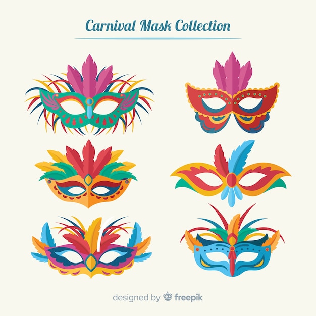 Set de máscaras de carnaval