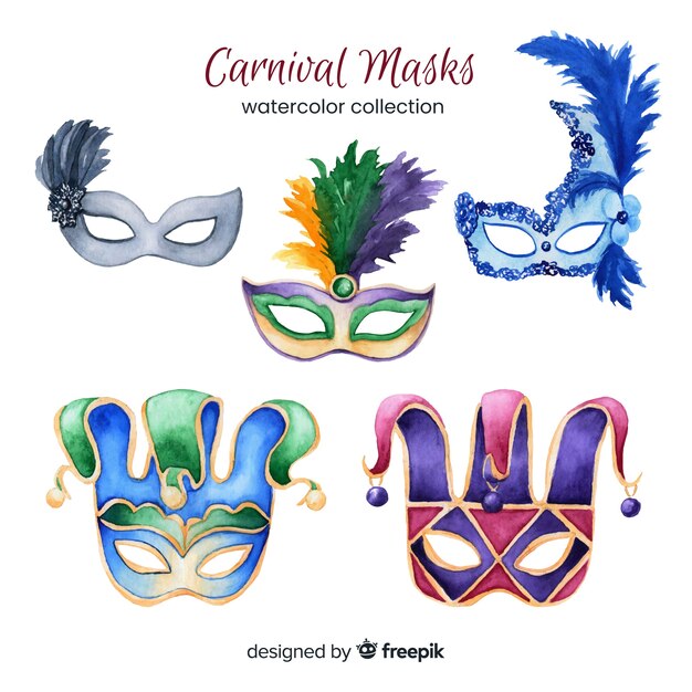 Set de máscaras de carnaval