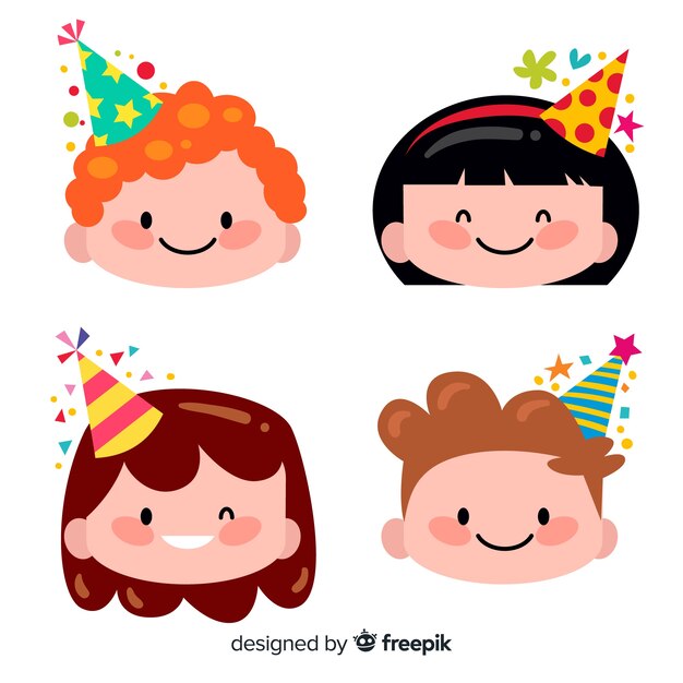 Set de niños de cumpleaños