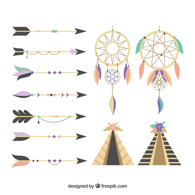 Set de ornamentos boho