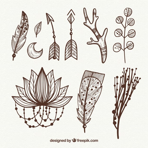 Set de ornamentos boho