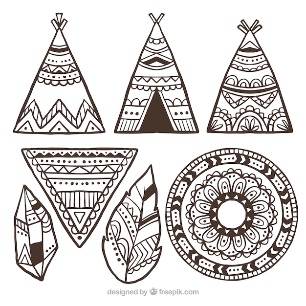 Set de ornamentos boho