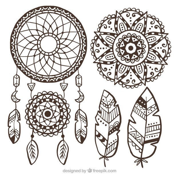 Set de ornamentos boho