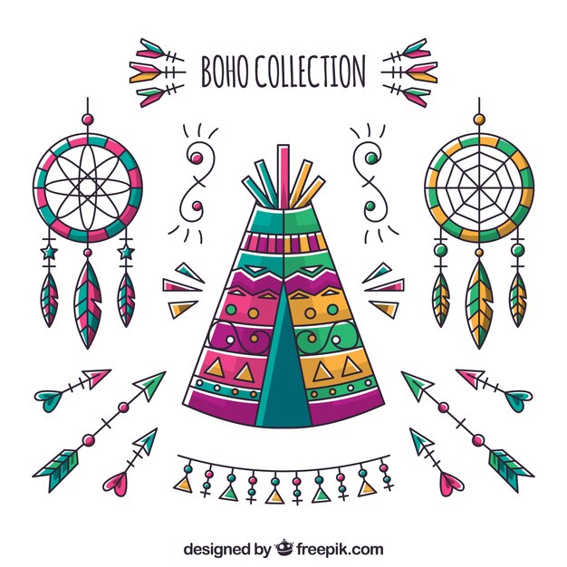 Set de ornamentos boho