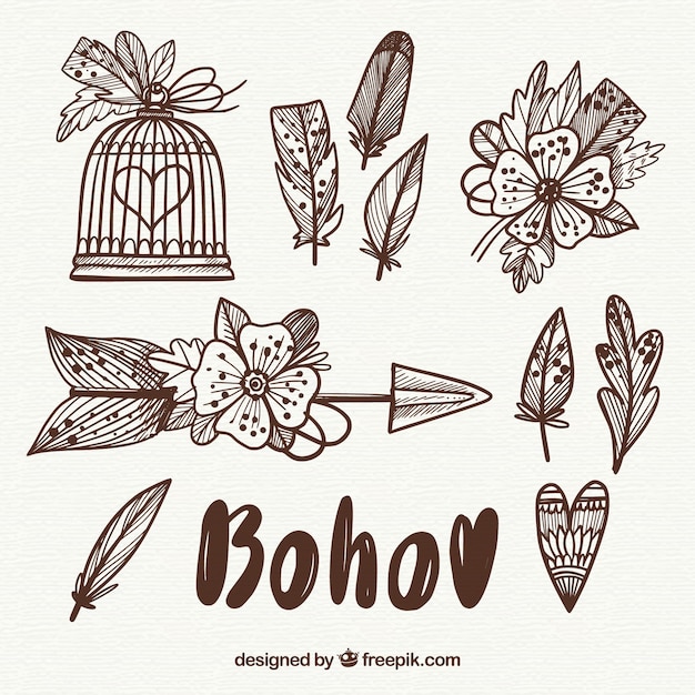 Set de ornamentos boho