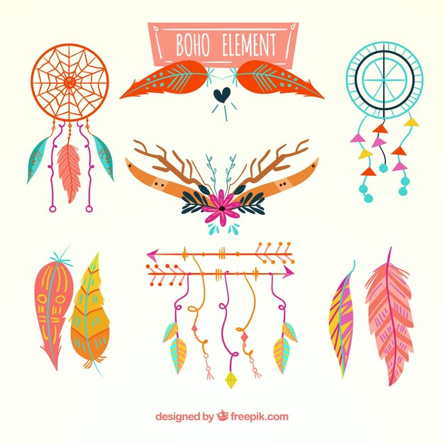 Set de ornamentos boho