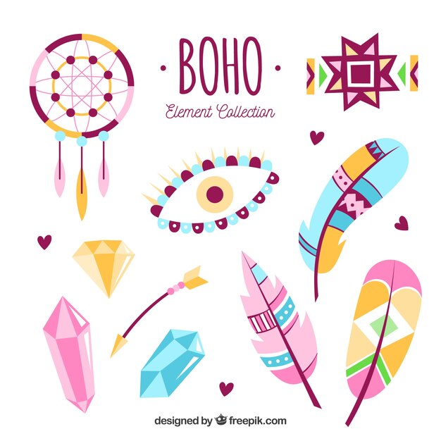 Set de ornamentos boho