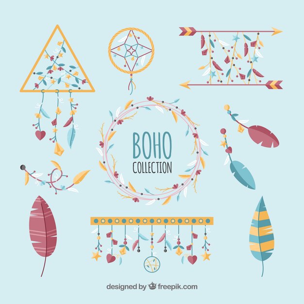 Set de ornamentos boho
