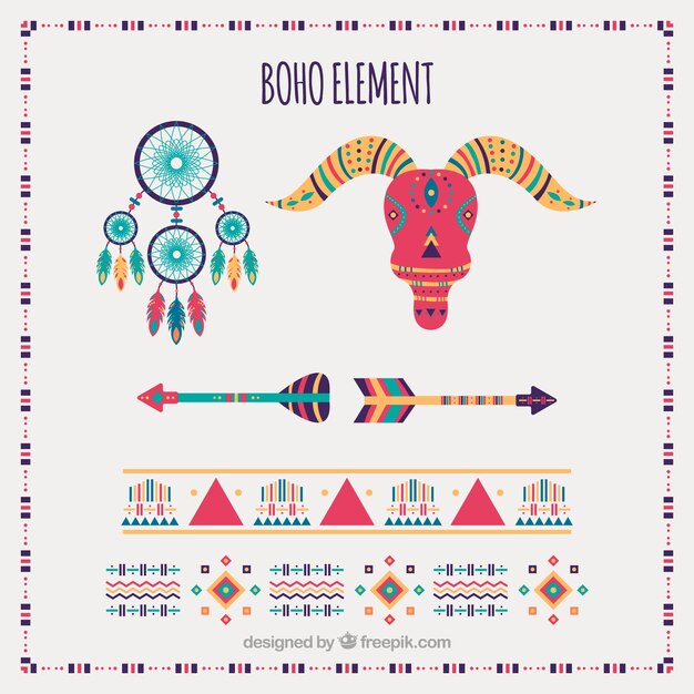 Set de ornamentos boho