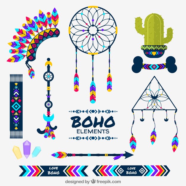 Set de ornamentos boho