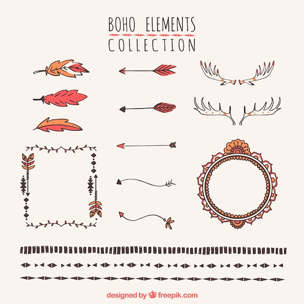 Set de ornamentos boho