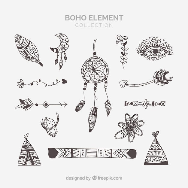 Set de ornamentos boho