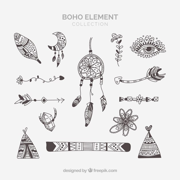 Set de ornamentos boho