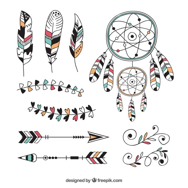 Set de ornamentos boho