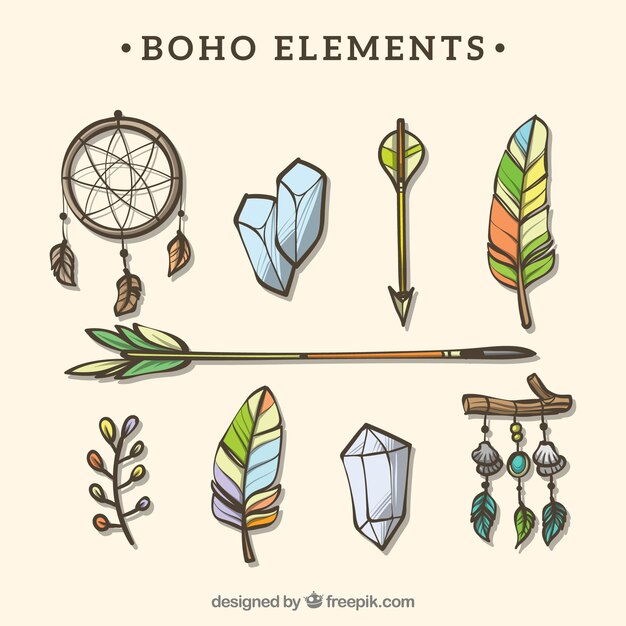 Set de ornamentos boho