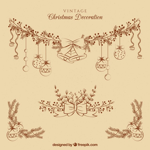 Set de ornamentos de navidad 