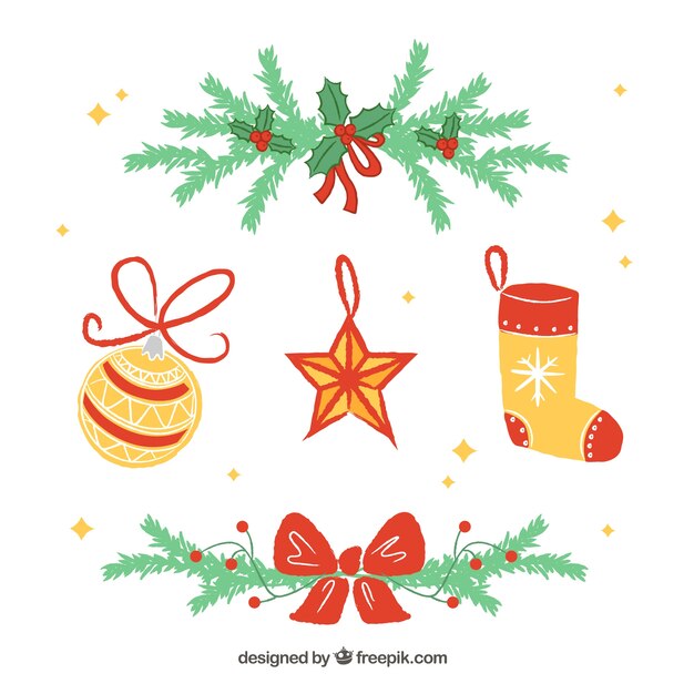 Set de ornamentos de navidad 