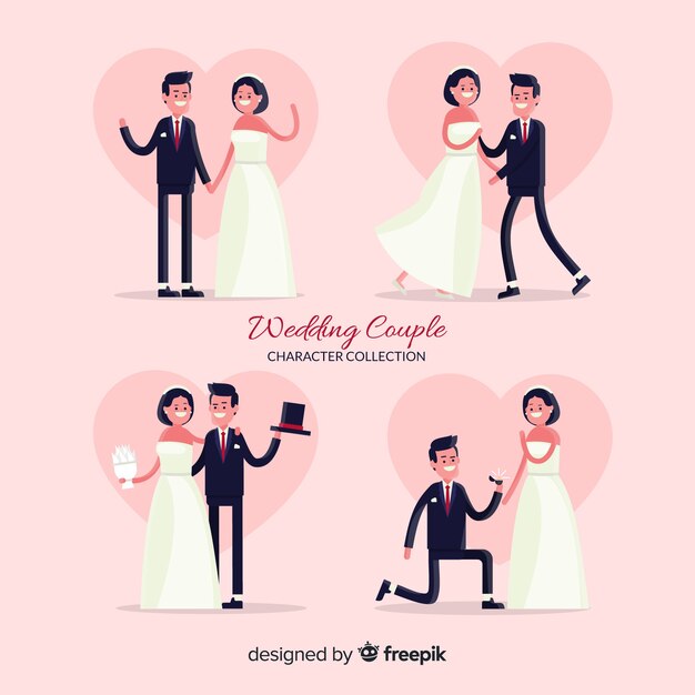 Set de pareja de novios