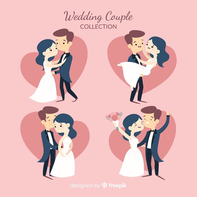 Set de pareja de novios