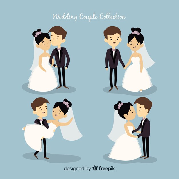 Set de pareja de novios