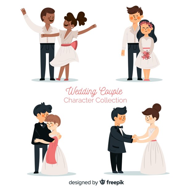 Set de pareja de novios