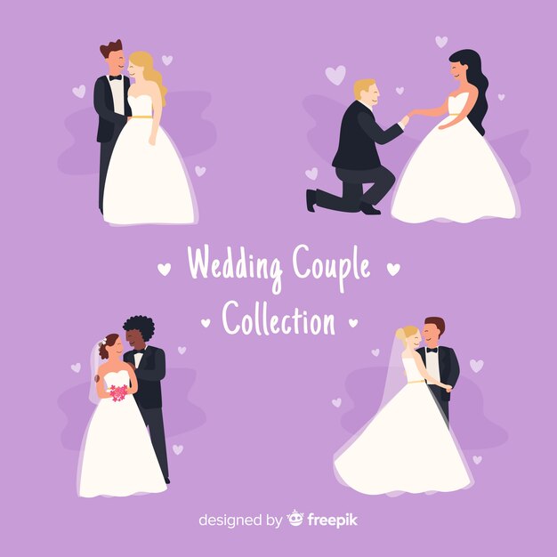 Set de pareja de novios